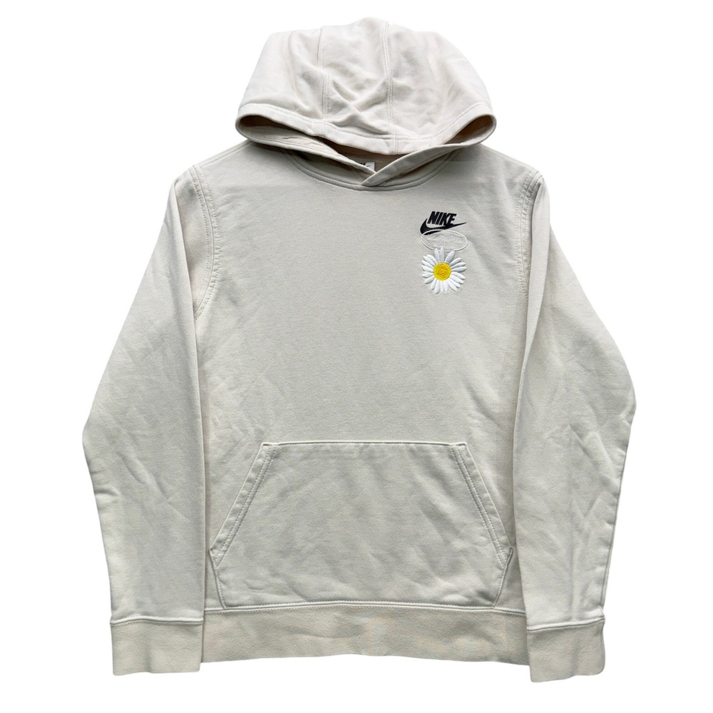 Nike From Beaverton With Love Hoodie Womens XL Cream Have A Nike Day Pullover